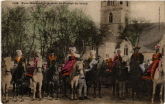 Noce Bretonne - Arrivée du Certege au Bourg