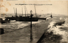 Penmarc'H-Le Port de Saint-Guenole par un Raz de marée