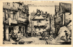Morlaix - Vieilles Maisons la Rue du Four-St-Mateine à Morlaix