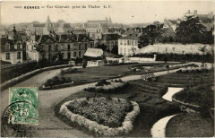 Rennes Vue Generale, prise du Thabor France à Rennes