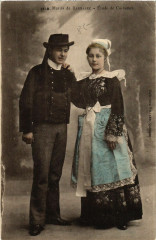 Bannalec - Mariés de Bannalec - Etude de Costumes - Folklore