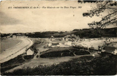 Trebeurden - Vue Generale sur les Deux Plages à Trébeurden