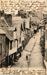 Dinan - La Rue du Jerzual à Dinan
