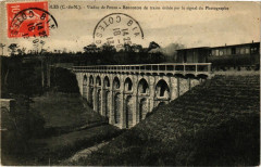 Etables-Viaduc de Ponto-Recontre de trains évitée par le signal