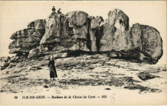 Ile-de-Sein - Le Rocher de la Chaise du Cure -
													56 Morbihan
												