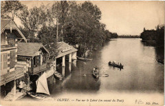 Olivet vue sur le Loiret en amont du Pont à Olivet