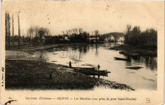 Olivet Les Moulins vue prise du Pont Saint-Nicolas à Olivet