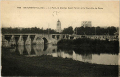 Beaugency - Le Pont - Le Clocher Saint-Firmin et la Tour à Beaugency
