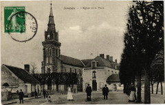 Josnes - Eglise et la Place -
													45 Loiret
												