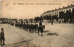 Orleans 32e Artillerie Quariter Chatillon Départ pour l'Exercise à Orléans