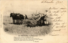 La Beauce - La MOISSONneuse-Batteuse -
													45 Loiret
												