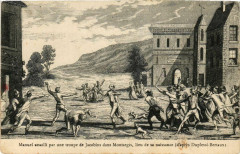 Montargis - Manuel assailli par une troupe Jacobins à Montargis