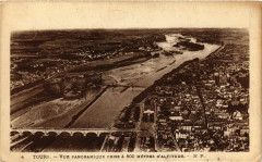Tours - Vue panoramique prise a 800 métres d'Altitude à Tours