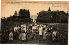 Clos de La Bouchardiere - Le départ des vendageurs