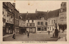 Illiers - La Place du Marche -
													28 Eure et Loir
												
