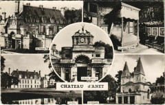 Carte postale ancienne Chateau d'Anet - Le Chateau - Chambre de Diane - L'Entrée
                                                                     à Anet
                                