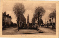 Illiers-La Place de la Gare -
													28 Eure et Loir
												