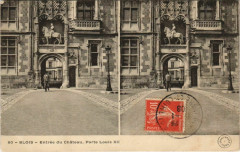 Blois-Entrée du Chateau-Porte Louis Xii à Blois