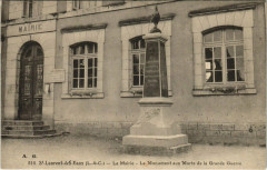 Saint-Laurent-des-Eaux - La Mairie - Le Monument aux Morts
