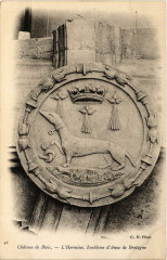 Chateau de Blois - L'Hermine Embleme d'Anne de Bretagne à Blois