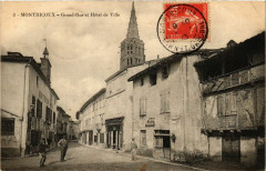 Montricoux - Grand-Rue et Hotel de Ville