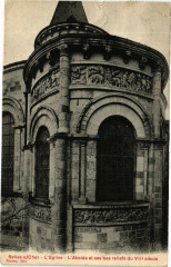 Selles s/ Cher - L'Eglise - L'Abside et ses bas reliefs du Vii s. -
													41 Loir et Cher
												