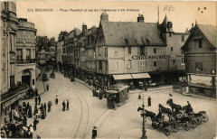 Bourges - Place Planchat et Rue du Commerce a vol d'oiseau à Bourges