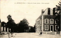 Aubigny Entrée des Grands Jardins - Ecole maternelle -
													18 Cher
												