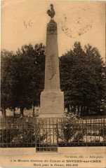 Novers-sur-Cher A la Memoire Glorieuse des Enfants -
													18 Cher
												