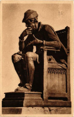 Bourges Statue de Louis XI, oeuvre remarquable de Jean Baffier à Bourges