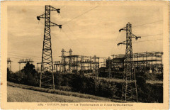Eguzon - Les Transformateurs de l'Usine hydro-électrique -
													36 Indre
												