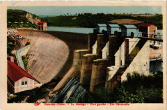 Eguzon - Le Barrage - Rive gauche - Les Deversoirs