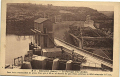 Eguzon - Le Barrage (rive droite) - Deux Tours commandent -
													36 Indre
												