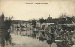 Argenton - Vue prise du Pont-Neuf -
													36 Indre
												