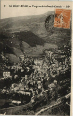 Le Mont-Dore-Vue prise de la Grande Cascade à Mont-Dore