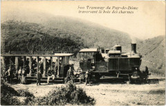 Puy-de-Dome bois des Charmes Tram Vapeur