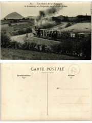 527 Tournant de la Baraque le tramway se dirigeant au Puy-de-Dome