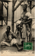 Clermont-Ferrand Expo 1910 Village noir - Daseurs Senegalaises à Clermont-Ferrand