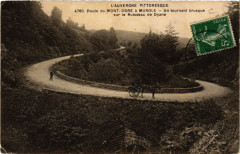 L'Auvergne Pittoresque un tournant brusque sur le Ruisseai de Dyane