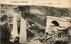 L'Auvergne Pittoresque Le Viaduc des Fades Les travaux