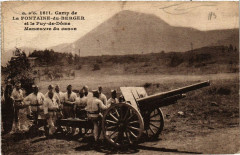 Camp de La Fontaine-du-Berger Moneuvre du canon