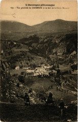 Vue générale du Chambon et le Col de la Croix Morand