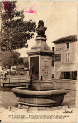 Gannat Fontaine et Buste de J. Hennequin