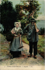 Types d'Auvergne - Paysans