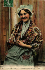 Types d'Auvergne - Costume et Coiffe du Pays