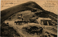 Carte postale ancienne Excursion au Pic du Sancy - Le Pic vu du Col
                                                                     à Chambon-sur-Lac
                                