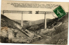 Vue générale du Viaduc des Fades et de la Vallée de la Sioule - -
													63 Puy de Dôme
												