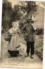 Types d'Auvergne - Paysans