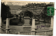 Clermont-Ferrand. (P.-de-D.) - Statue et Square Blaise Pascal à Clermont-Ferrand