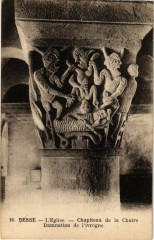 Besse - L'Eglise Chapiteau de La Chaire